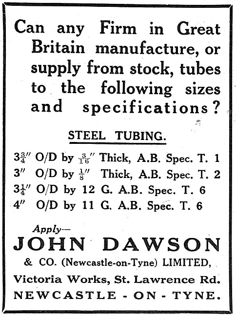 John Dawson & Company. Aeronautical Engineers                    