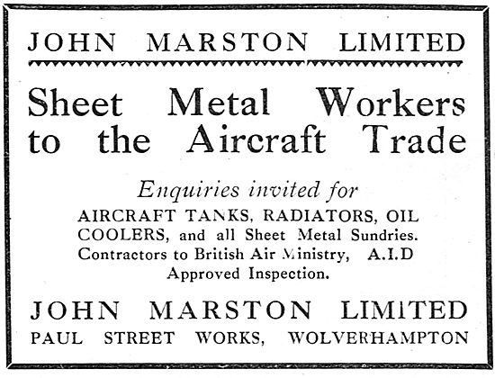 John Marston - Sheet Metal Workers To The Aircraft Trade         