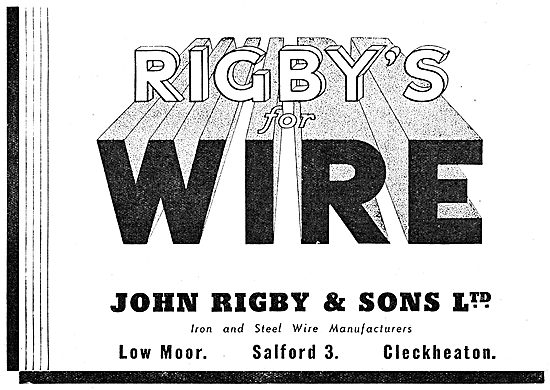 John Rigby & Sons - Aero Steel Wires, AGS & General Engineering  