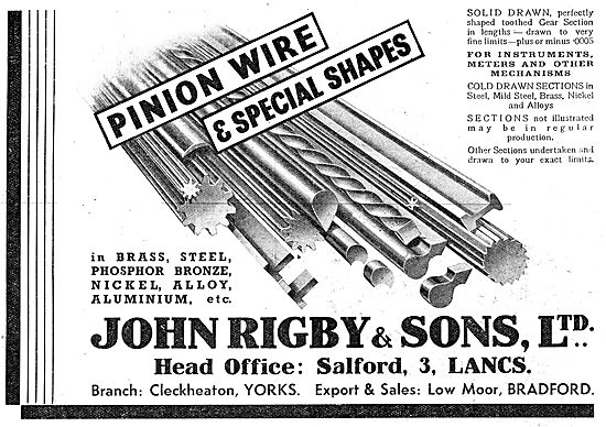 John Rigby & Sons - Wire Manufacturers  Pinion Wire              