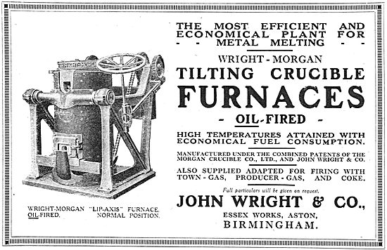 John Wright & Co: Essex Works, Aston. Bham. Furnaces             