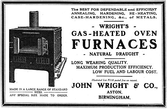 John Wright & Co: Industrial Gas-Heated Oven Furnaces            