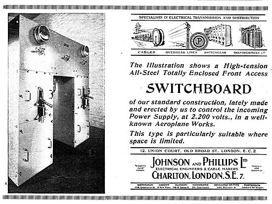 Johnson & Phillips Factory Electrical Switchboards               