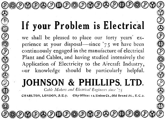 Johnson & Phillips Electrical Engineers & Equipment Manufacturers