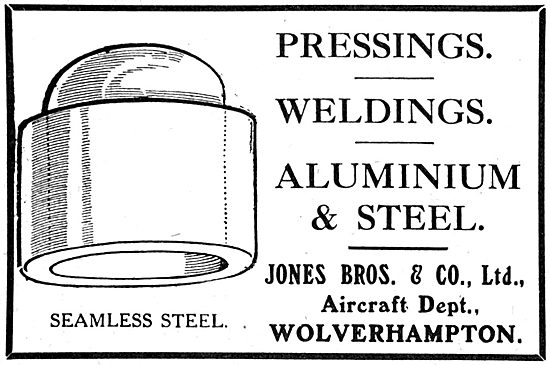 Jones Brothers & Co. Wolverhampton. Pressings & Weldings         