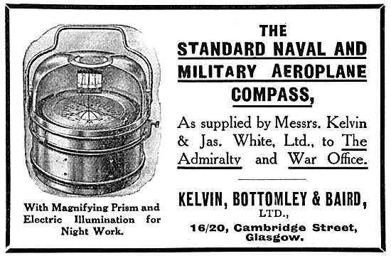 Kelvin Bottomley & Baird . KBB Military Aeroplane Compass        