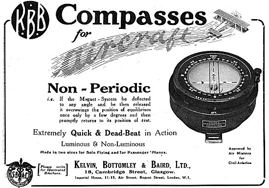 KBB Non-Periodic Aircraft Compass - Dead Beat Action             