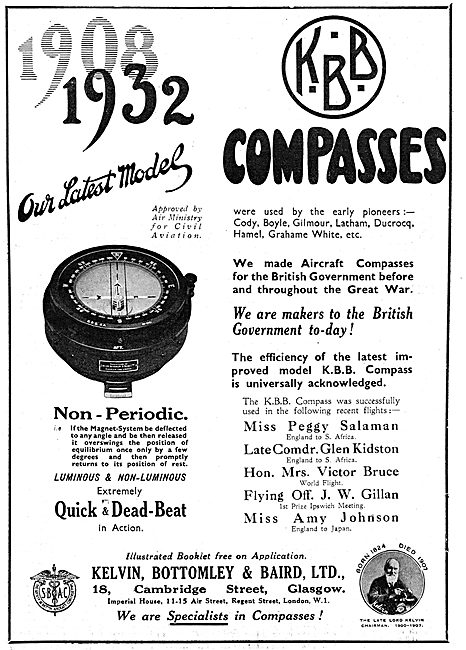 KBB Non-Periodic Aircraft Compasses                              