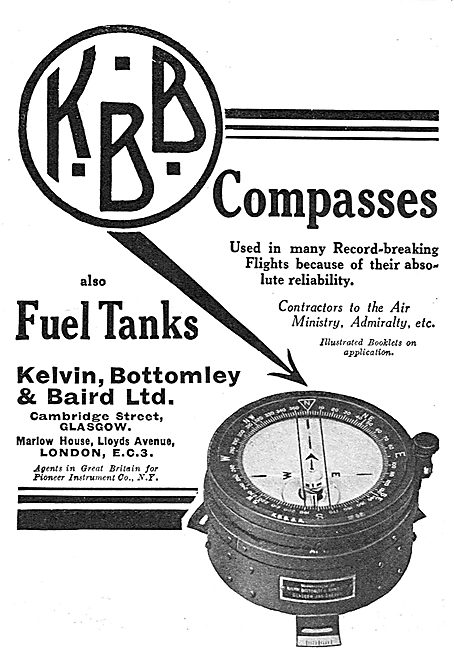 KBB Aircraft Instruments - Compasses - Fuel Level Indicators     