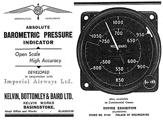 Kelvin Bottomley & Baird - KBB Kelvin Aircraft Instruments       