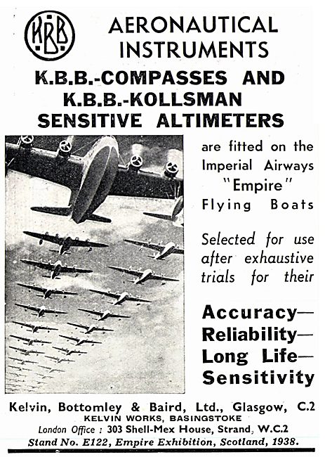 Kelvin Bottomley & Baird - KBB Kelvin Aircraft Instruments       