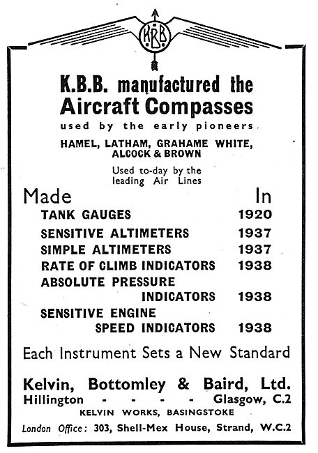 KBB Aircraft Compasses                                           