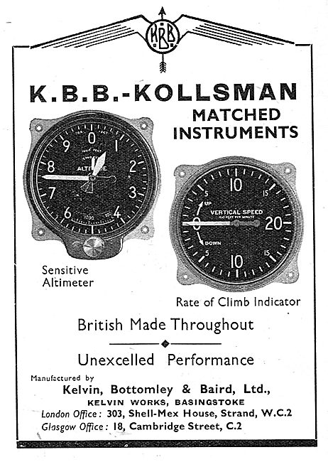 KBB Aircraft Pressure Instruments                                