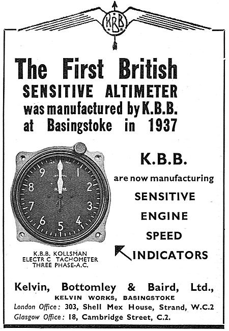 KBB Kollsman Aircraft Sensitive Altimeter                        