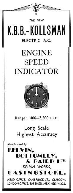 K.B.B.-Kollsman Engine Speed Indicator                           