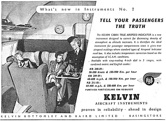 K.B.B. Kelvin Aircraft Instruments                               