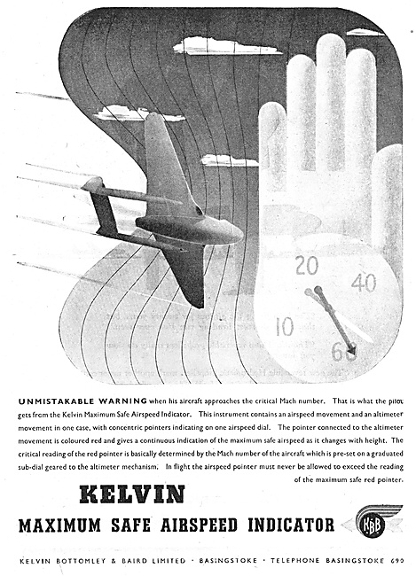 Kelvin Maximum Safe Airspeed Indicator                           