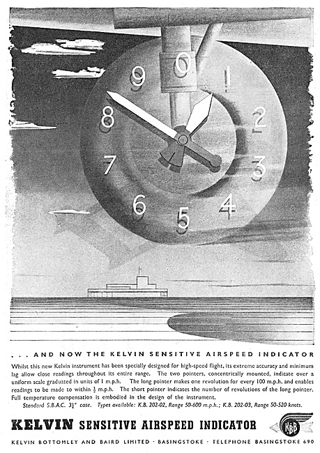 Kelvin Sensitive Airspeed Indicator                              