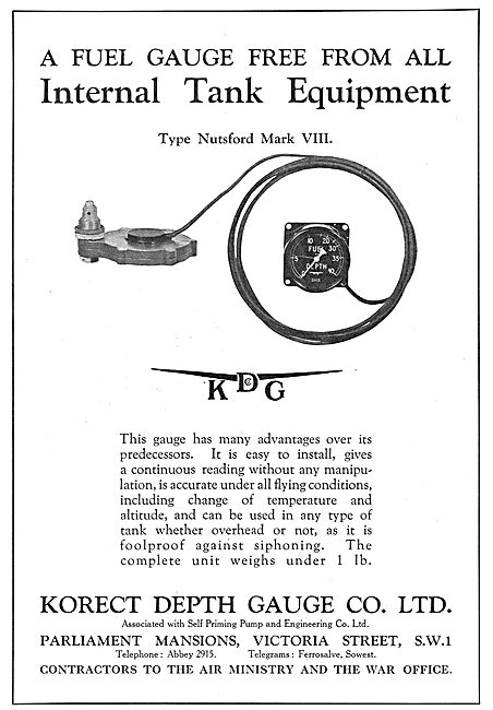 KDG - Aircraft Fuel Depth Gauge - Nutsford Mark VIII             