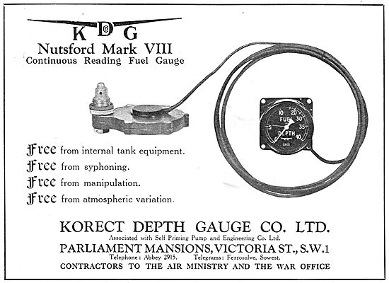 KDG - Aircraft Fuel Depth Gauge - Nutsford Mark VIII             