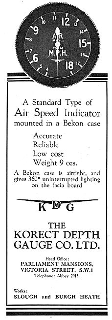 KDG - Aircraft Bekon Mounted Airspeed Indicator                  