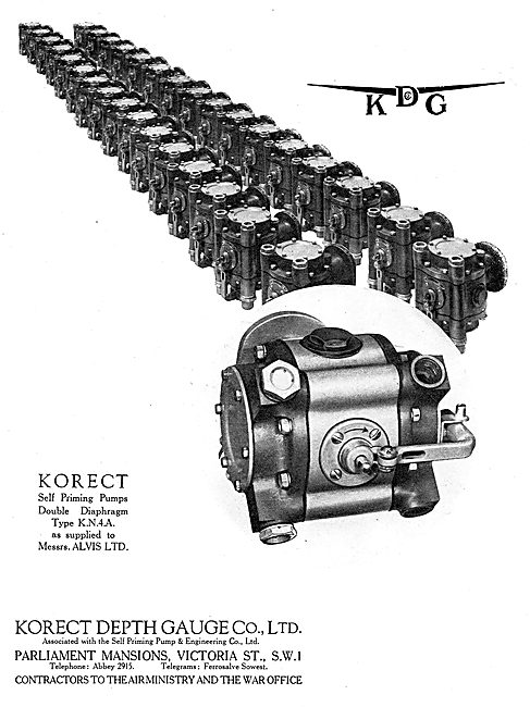 KDG - Korect Aircraft Instruments. Korect Self Priming Pumps. KN4