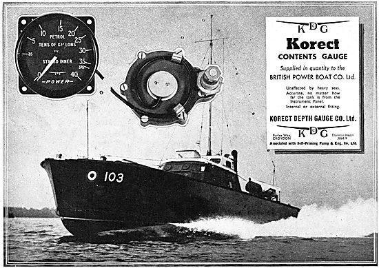 KDG - Aircraft Instruments - Korect Fule Contents Gauges 1939    