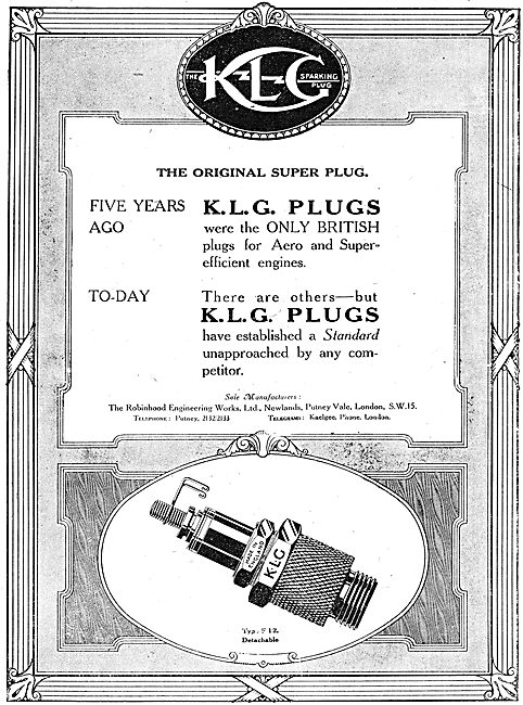 KLG Aero Engine Sparking Plugs                                   