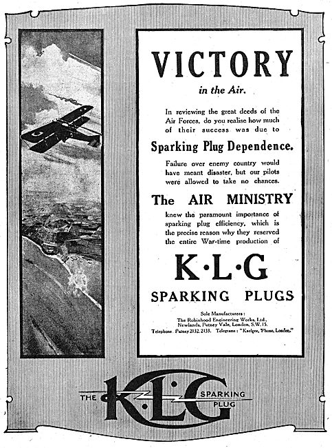 KLG Aero Engine Sparking Plugs                                   