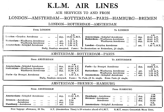 KLM Air Lines                                                    