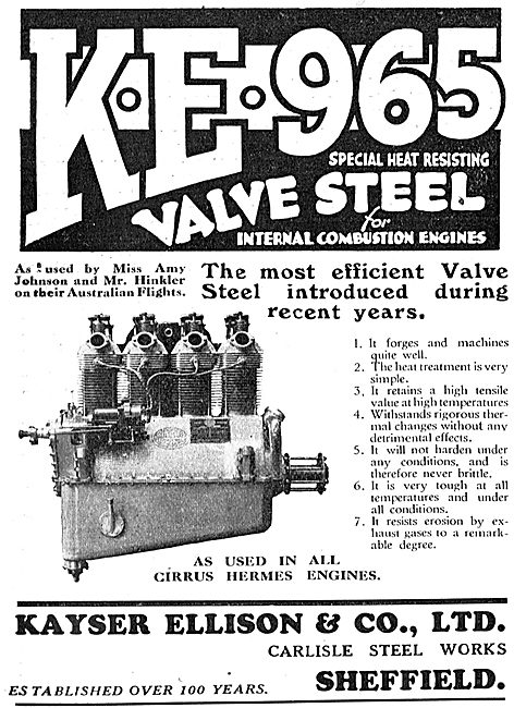 Kayser Ellison & Co Ltd - KE 965 Steel For Aero Engines          