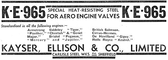 Kayser Ellison & Co Ltd - KE 965 Steel For Aero Engines          