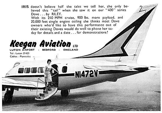 Keegan Aviation. Aircraft Sales & Brokerage. Riley Dove          