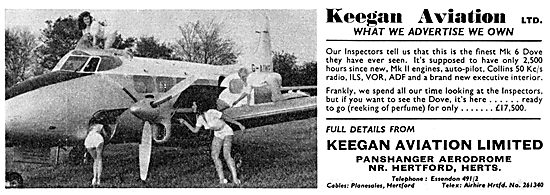 Keegan Aviation. Aircraft Sales & Brokerage. De Havilland Dove   