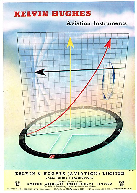 Kelvin & Hughes Aviation Instruments Smiths Aircraft Instruments 