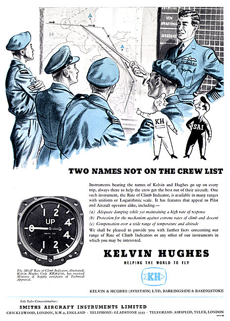 Kelvin & Hughes Aviation Instruments Smiths Aircraft Instruments 
