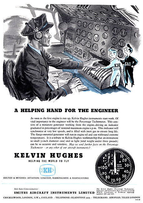 Kelvin & Hughes Aviation Instruments Smiths Aircraft Instruments 