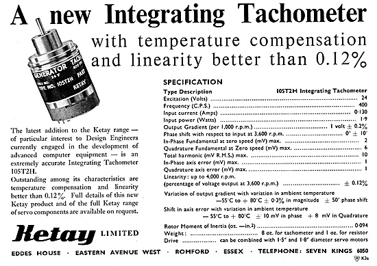 Ketay Integrating Tachometer 1958                                