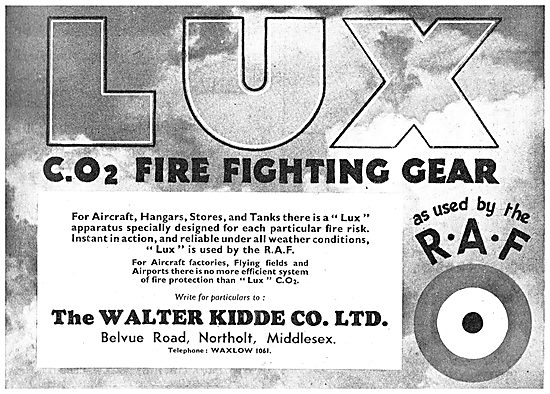Walter Kidde LUX CO2 Fire Fighting Equipment                     