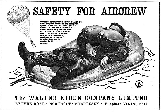 Walter Kidde Aircrew Liferaft                                    