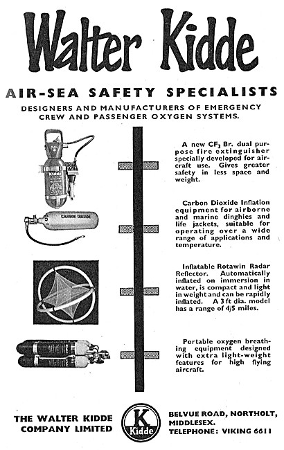 Walter Kidde Air-Sea Safety Equipment                            