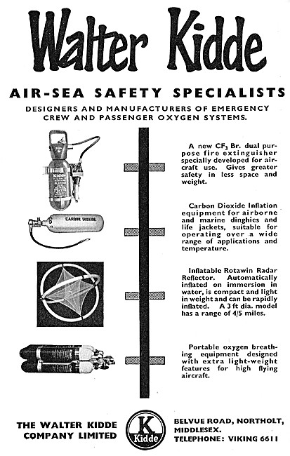Walter Kidde Air-Sea Safety Equipment                            