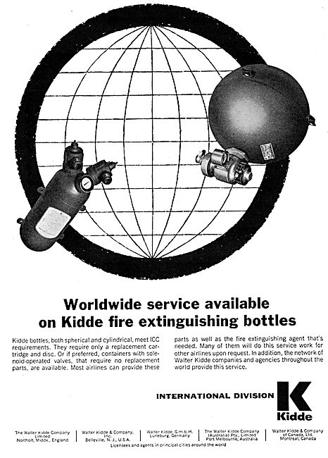 Kidde International Fire Extinguishant Bottles                   