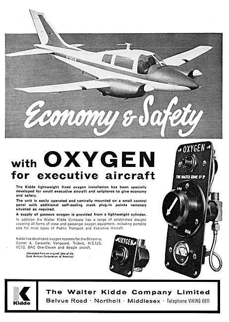 Walter Kidde Oxygen Systems For Executive Aircraft               
