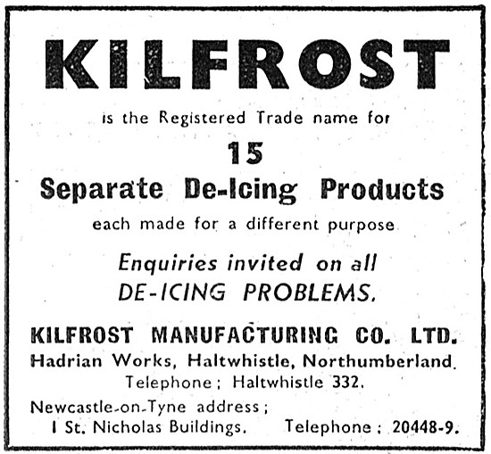 Kilfrost De-Icing Products                                       