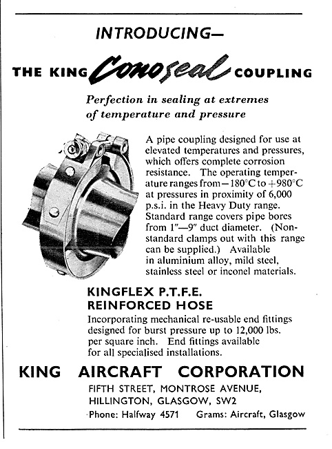 King Aircraft Corporation. Conoseal Pope Coupling                