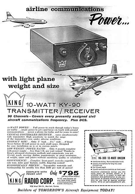 King Avionics - King KY-90 VHF                                   