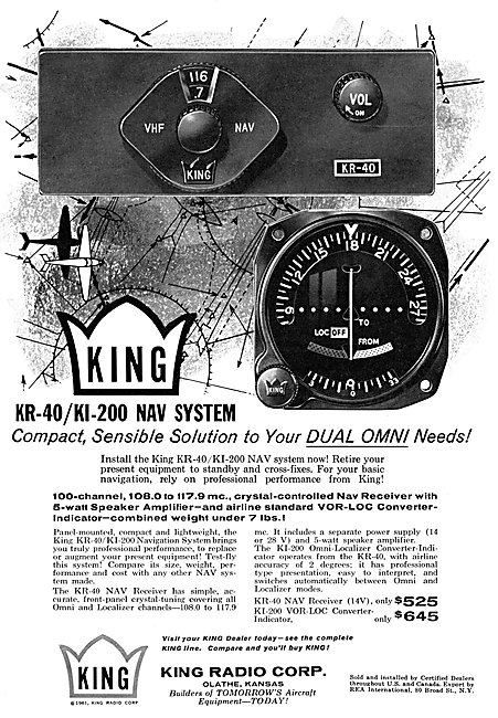 King KR-40 / KI-200 Navigation System                            