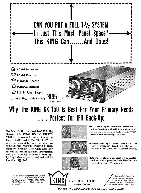 King Radio Corporation - King KX-150 Comm/Nav                    