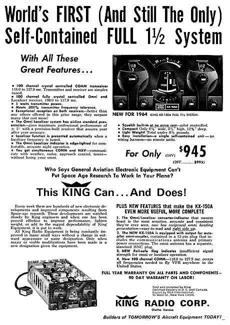 King Radio Corporation - King KX-150A 1.5 System                 
